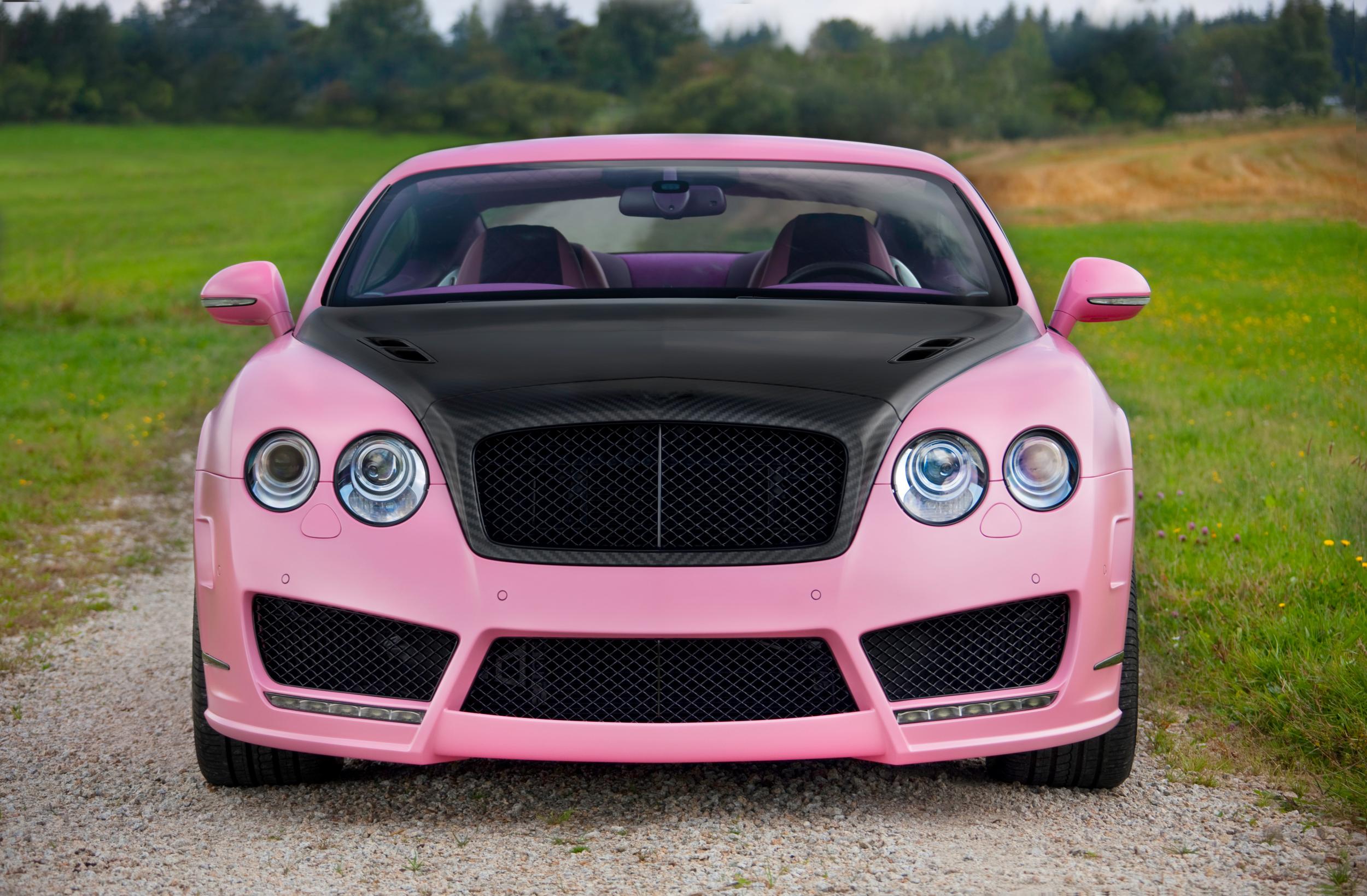 Bentley Continental gt розовый